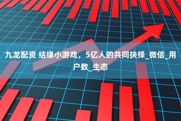 九龙配资 结缘小游戏，5亿人的共同抉择_微信_用户数_生态